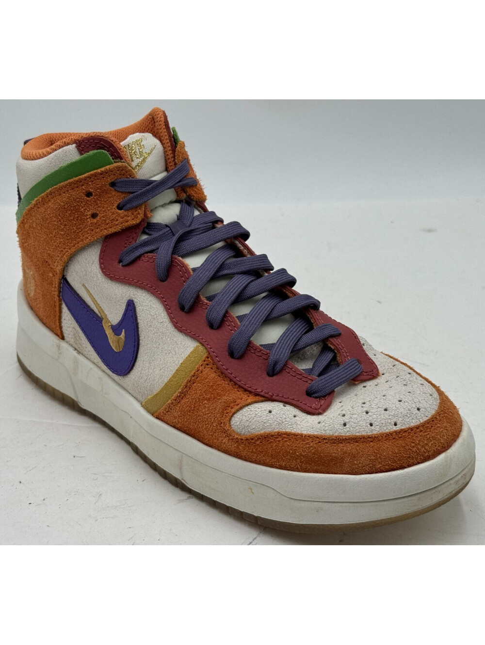 Nike Dunk High Up Women's Sneakers 9 White Rust Setsubun Swoosh Shoes DQ5012-133